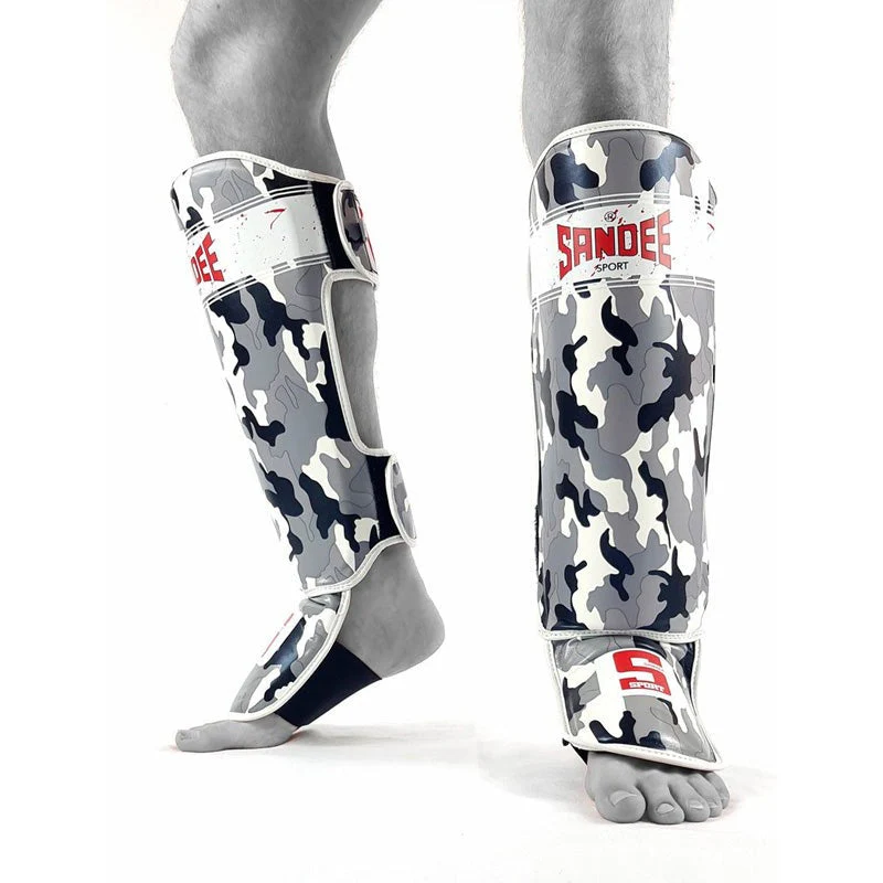 Sandee Sport Slim Shinguards Camo Grey - Image 2