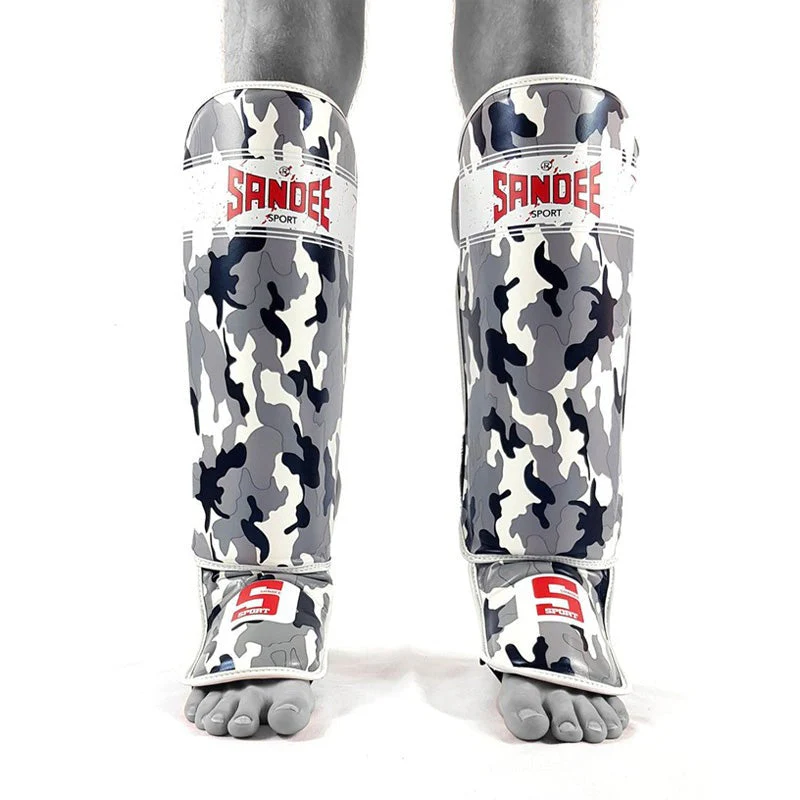 Sandee Sport Slim Shinguards Camo Grey - Image 3