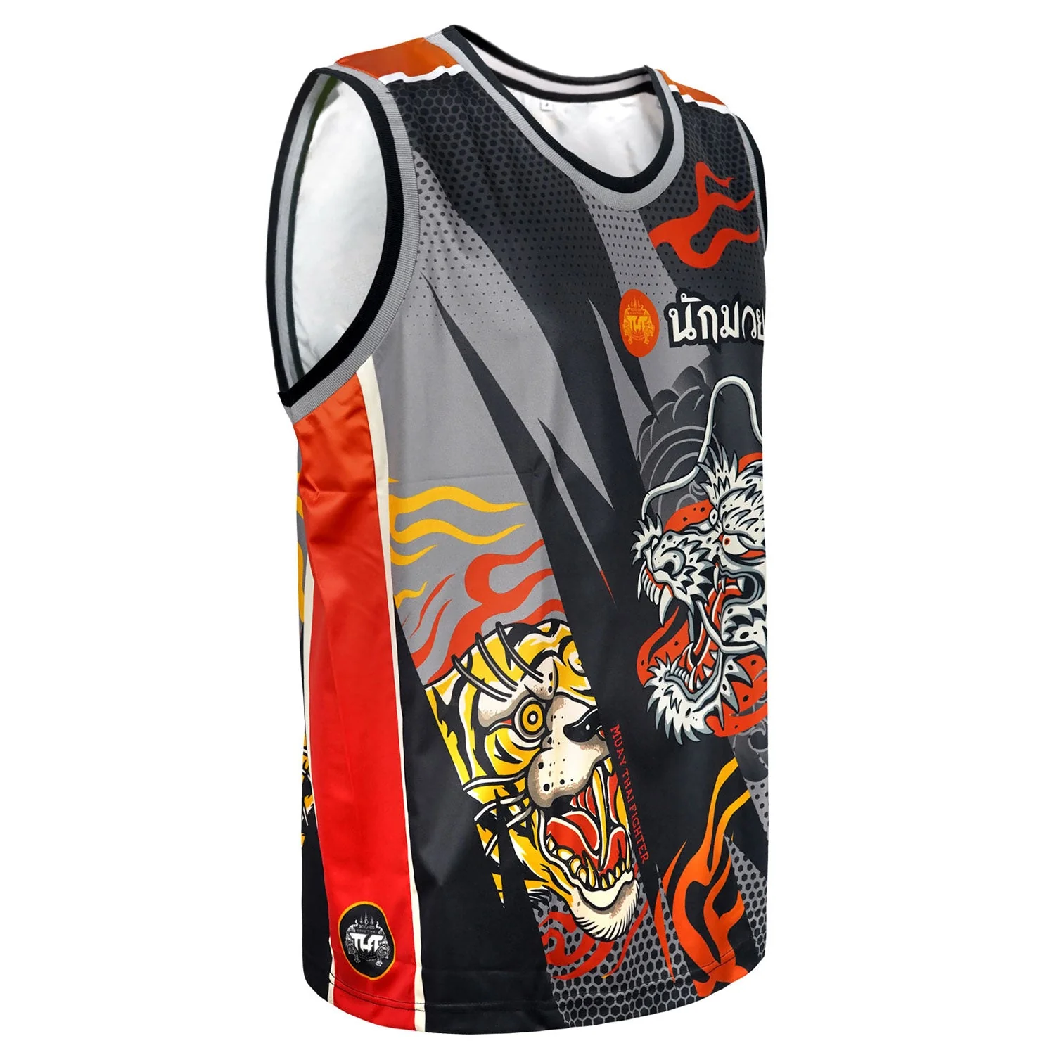 TT105 TUFF Tank Top Black Dragon and Tiger - Image 4