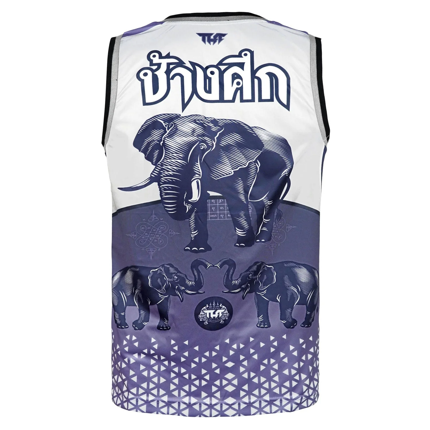 TT106 TUFF Tank Top War Elephant Grey-Blue - Image 3