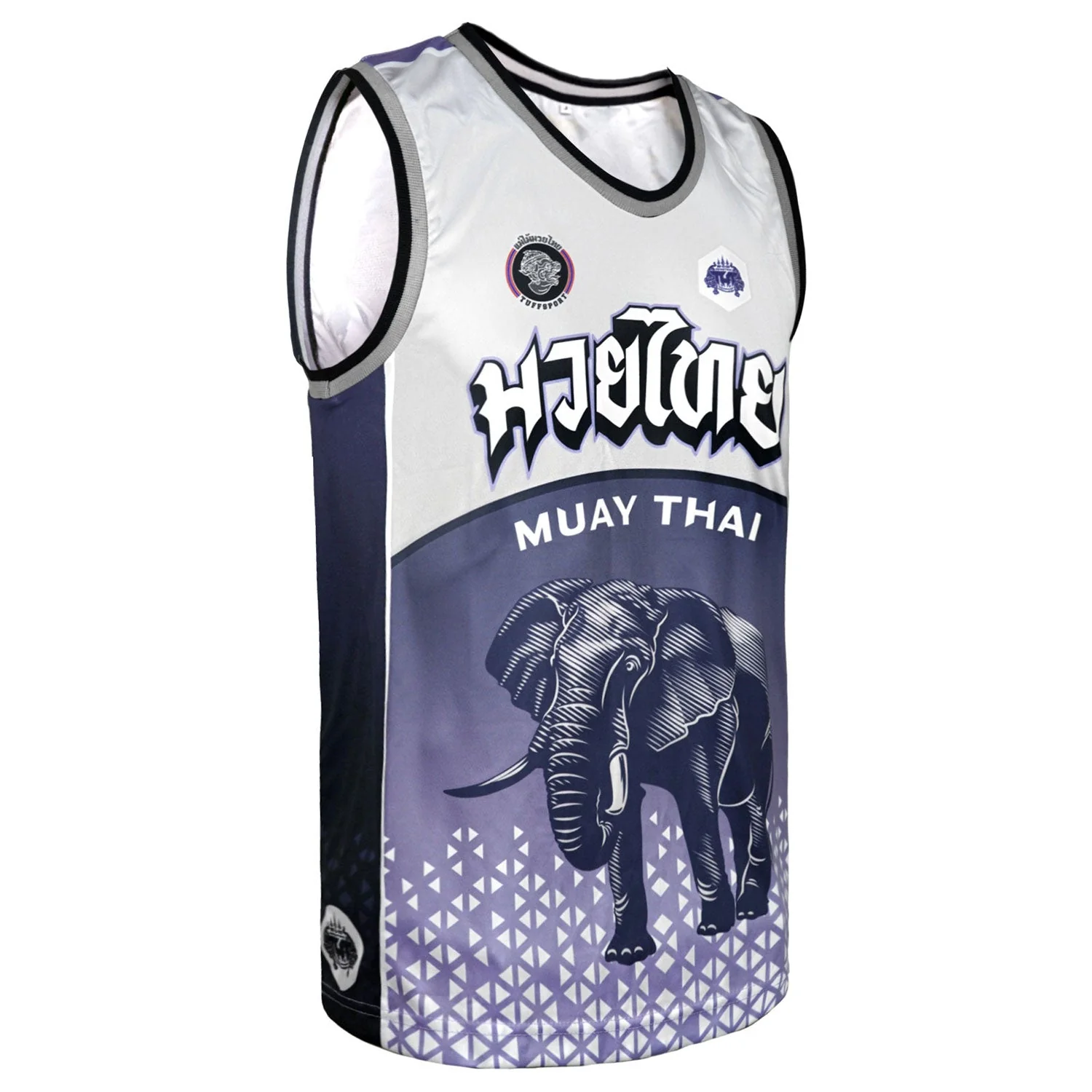 TT106 TUFF Tank Top War Elephant Grey-Blue - Image 4