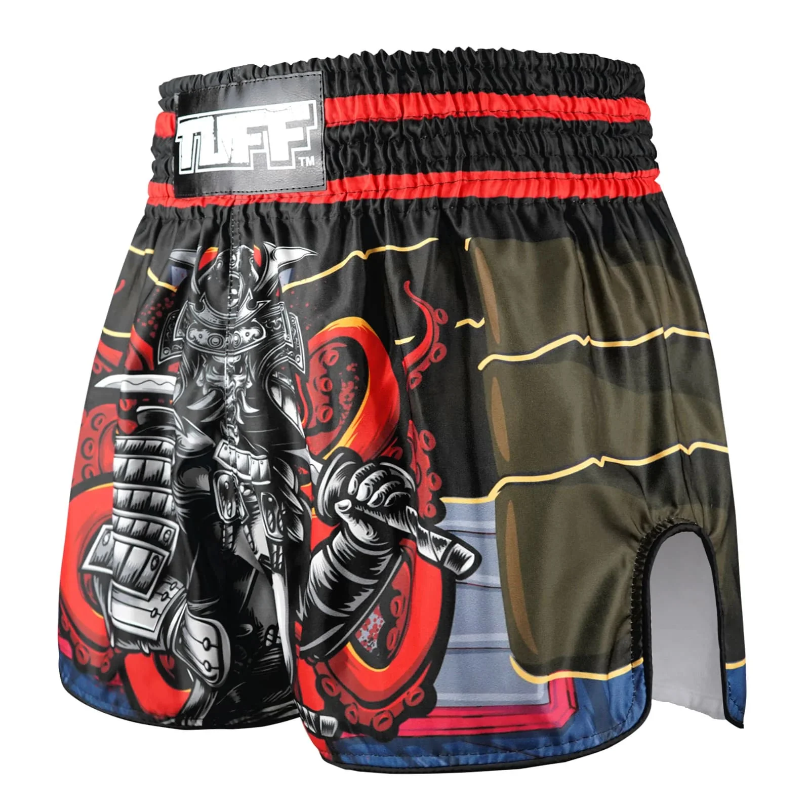 TUFF High-Cut Retro Muaythai Shorts - RMS101 - The Undefeated Steel Spirits - Image 2