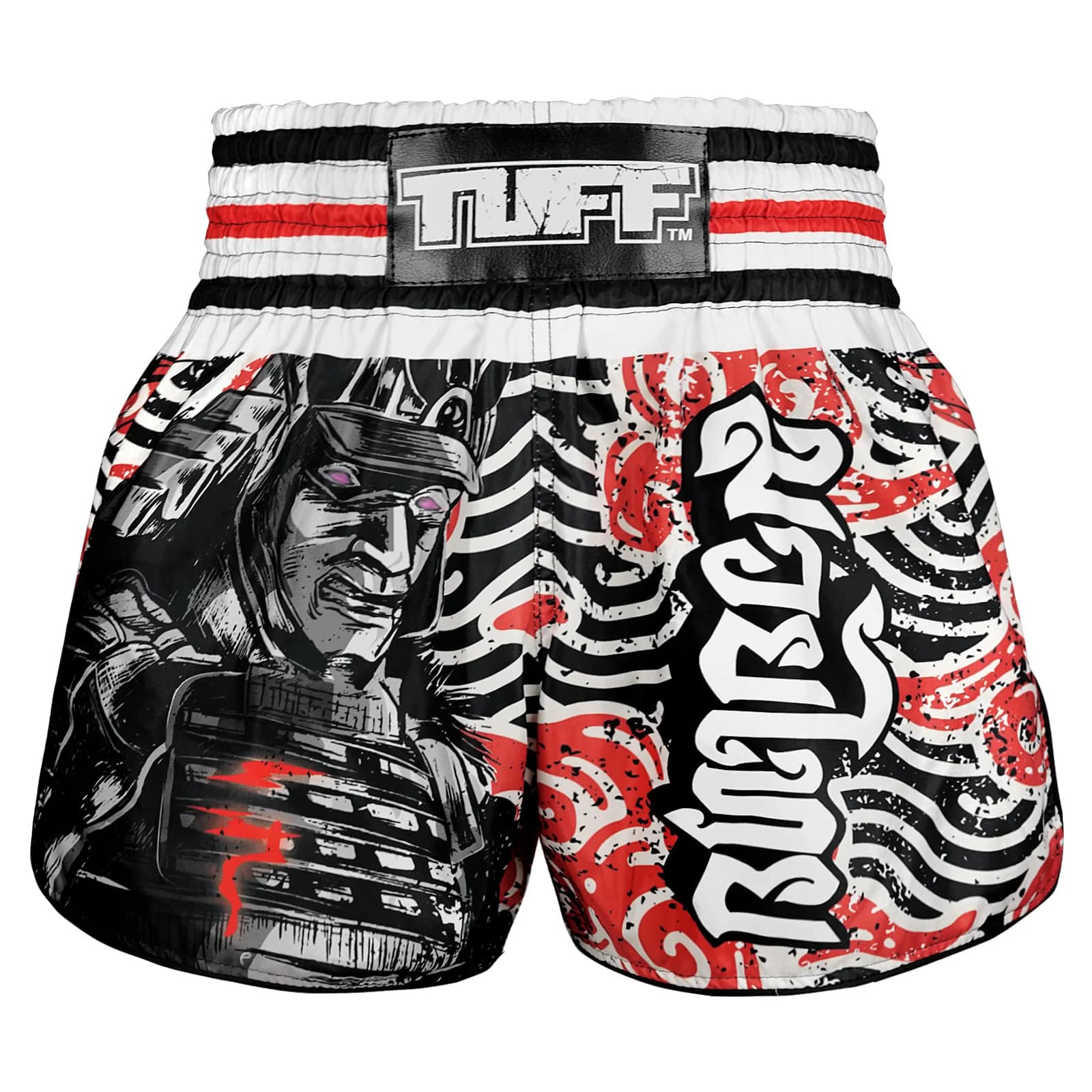 TUFF High-Cut Retro Muaythai Shorts - RMS102 - Waves of Bushido Elegance - Image 3