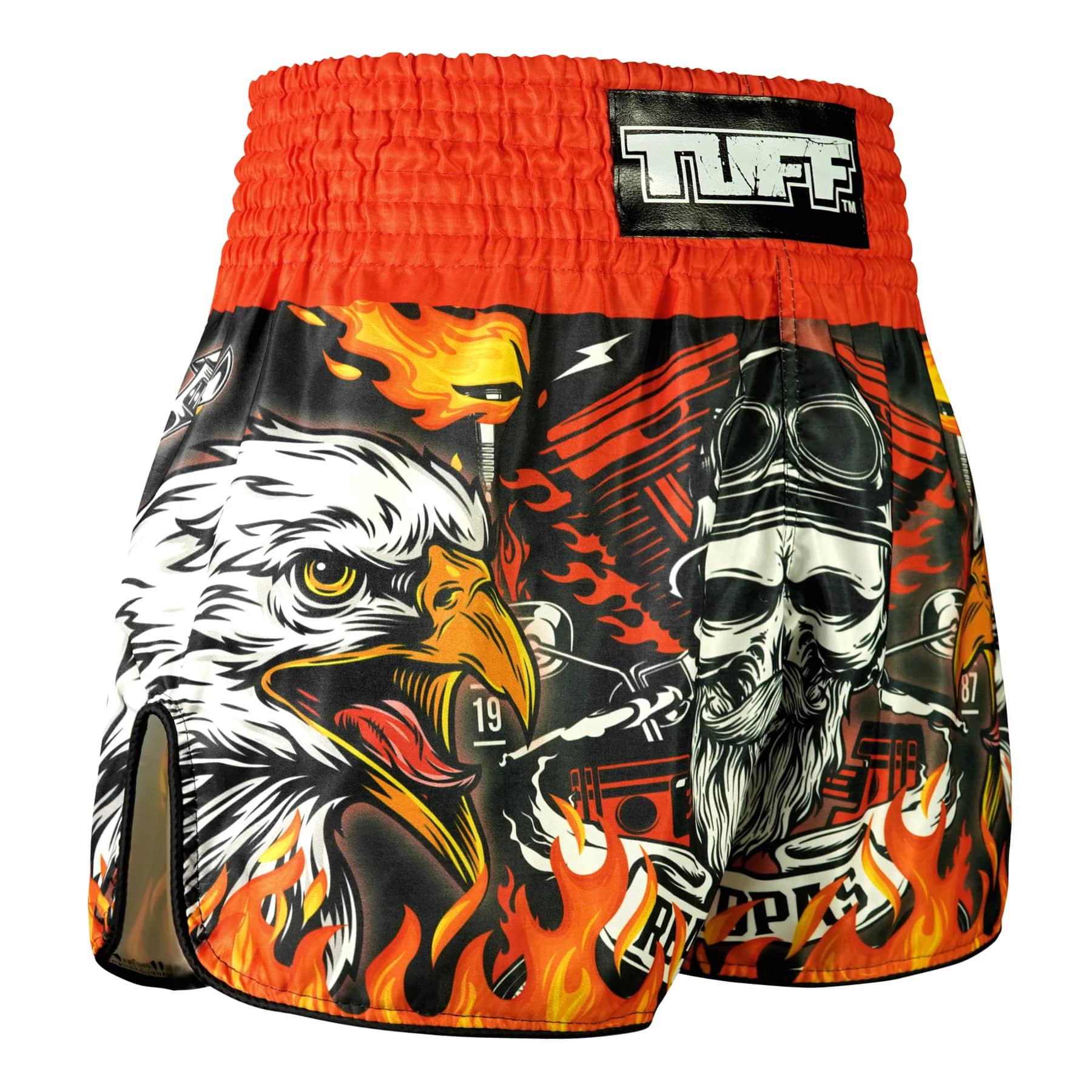TUFF High-Cut Retro Muaythai Shorts - RMS108 - Graybeard and The Eagle - Image 4
