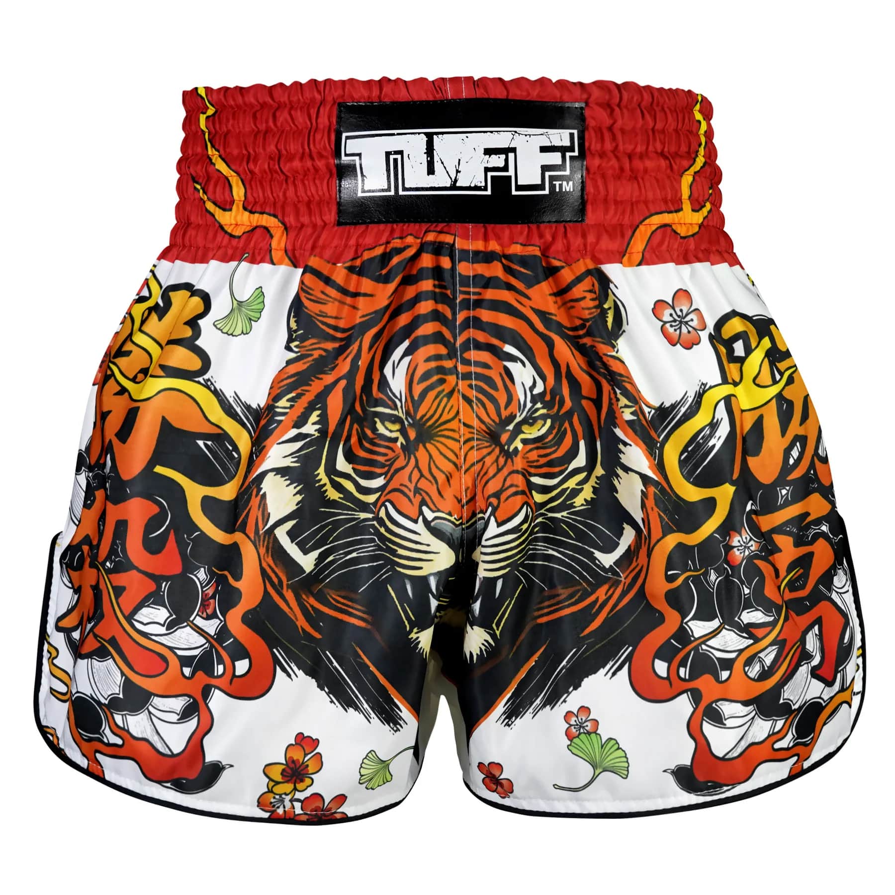 TUFF High-Cut Retro Muaythai Shorts - RMS110 - Tora Chikara Power of Tiger - Image 3