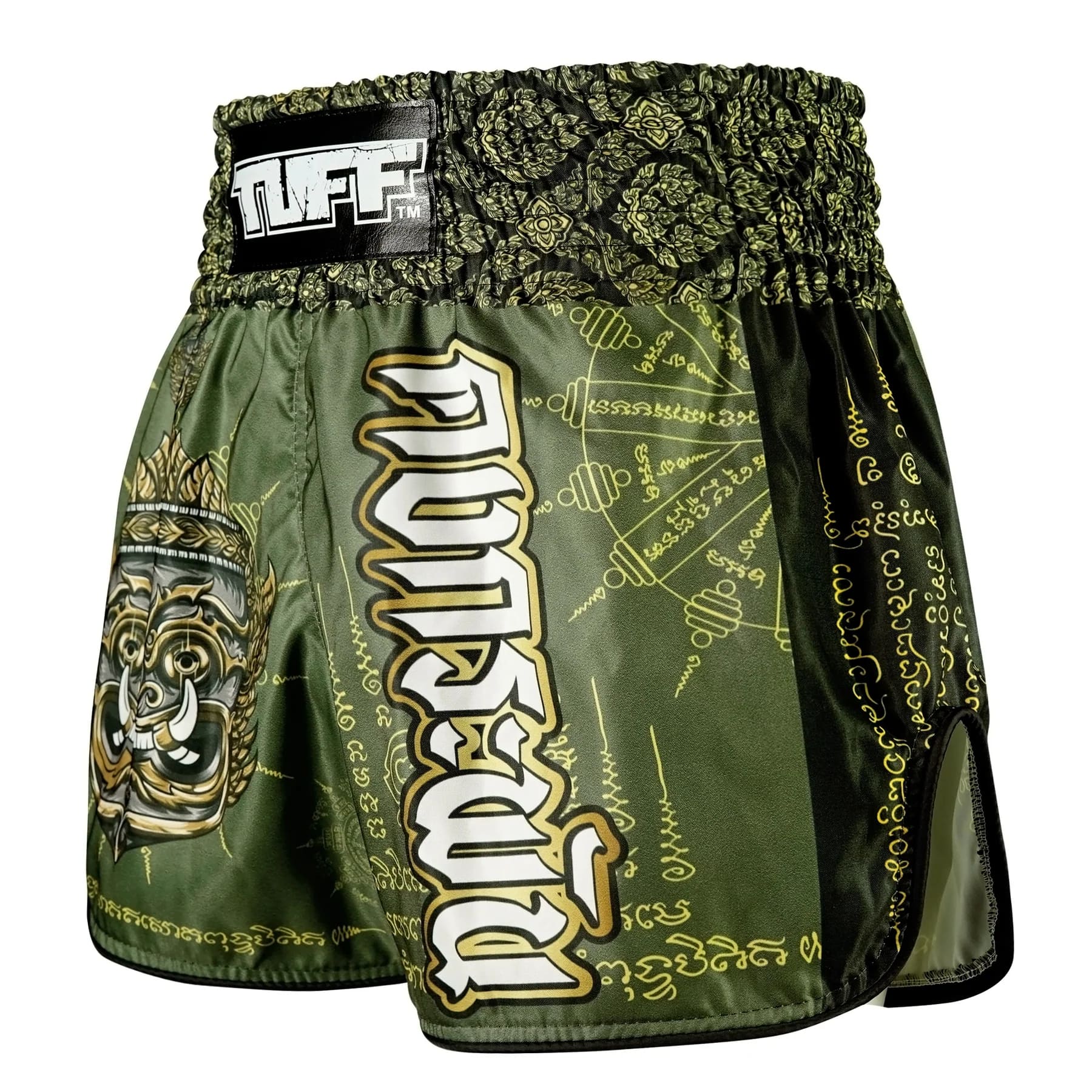 TUFF High-Cut Retro Muaythai Shorts - RMS117 - The Immortal Yaksa - Image 2
