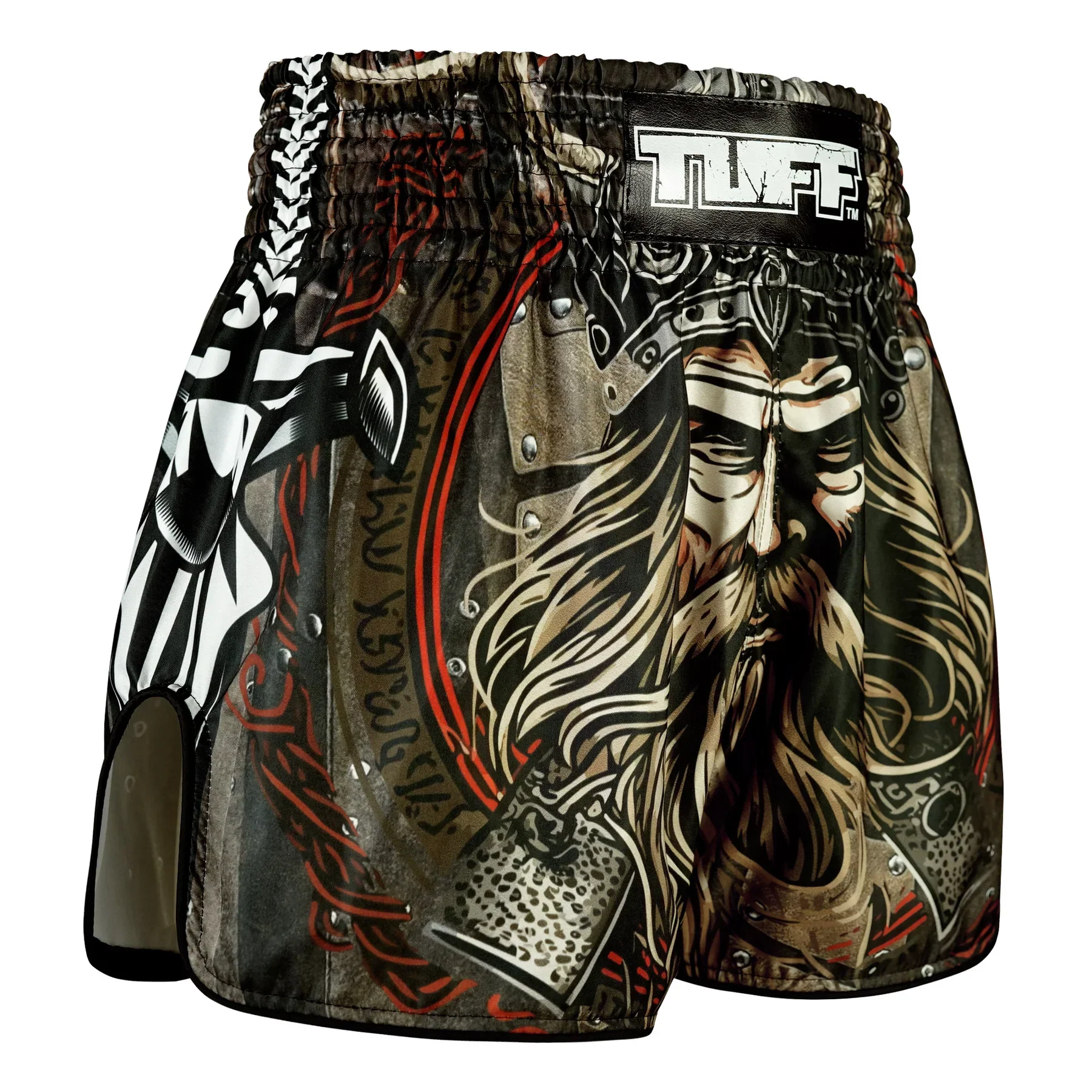 TUFF High-Cut Retro Muaythai Shorts - RMS120 - Berserkers Fury - Image 2