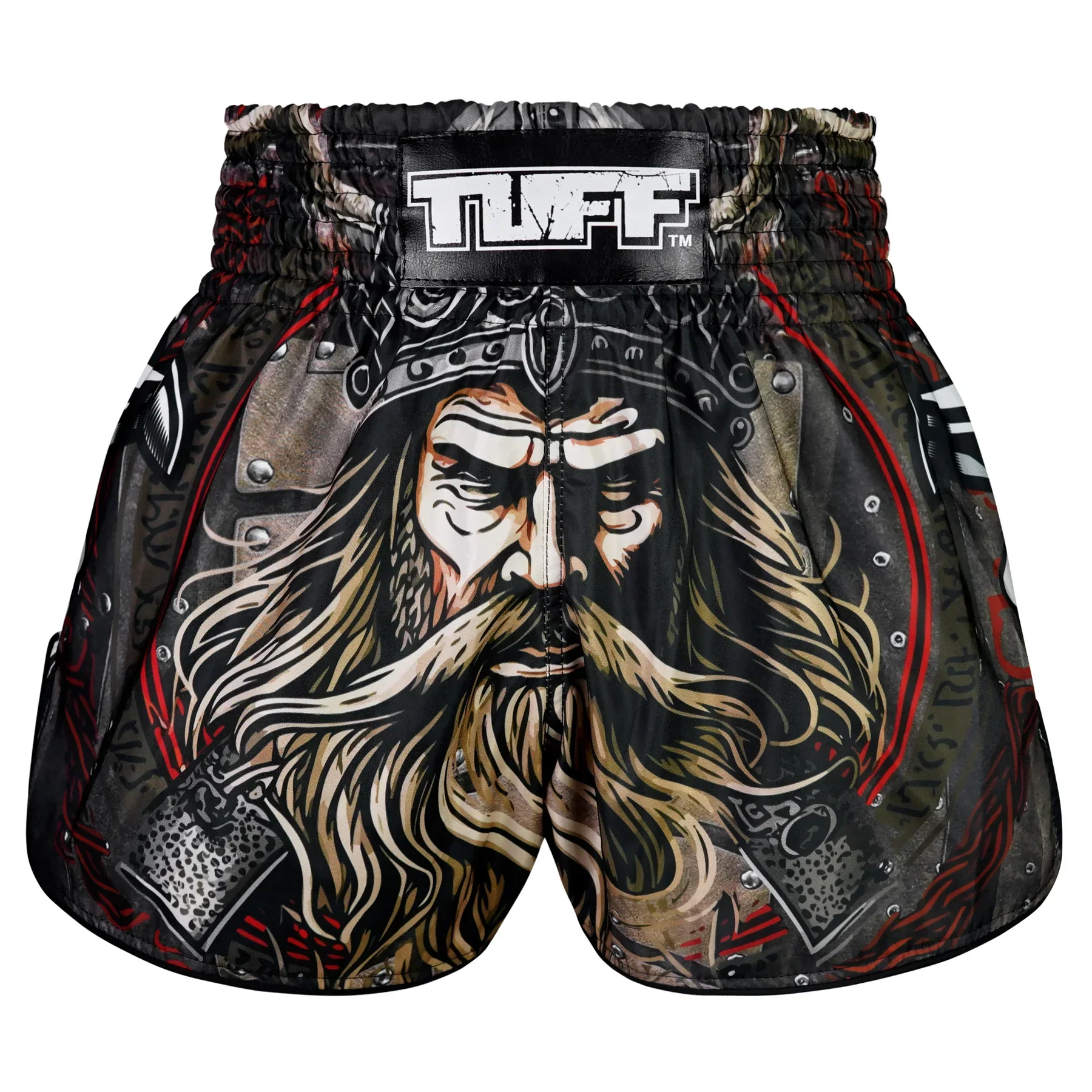 TUFF High-Cut Retro Muaythai Shorts - RMS120 - Berserkers Fury - Image 3