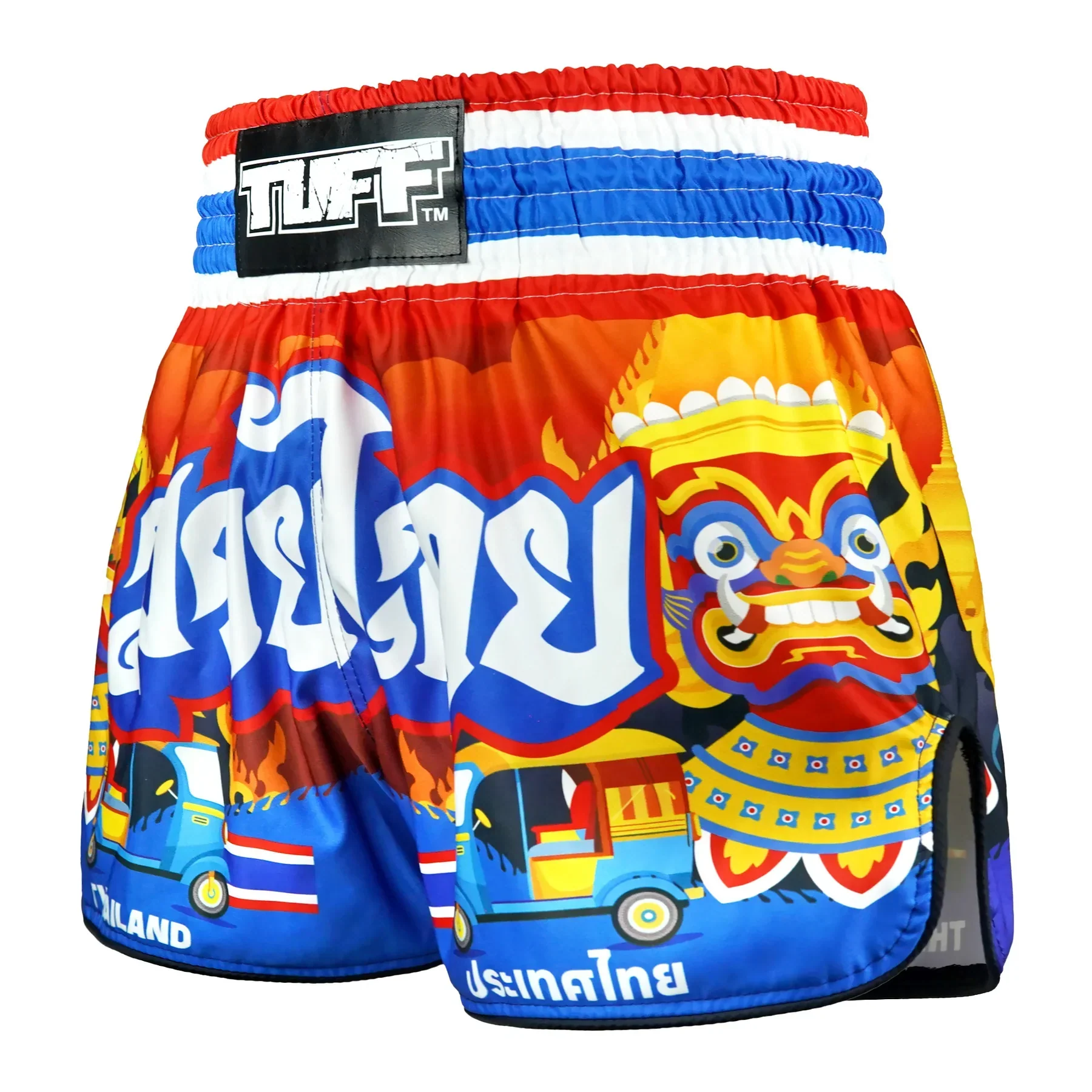 TUFF High-Cut Retro Muaythai Shorts - RMS126 - The Siam in Motion - Image 2