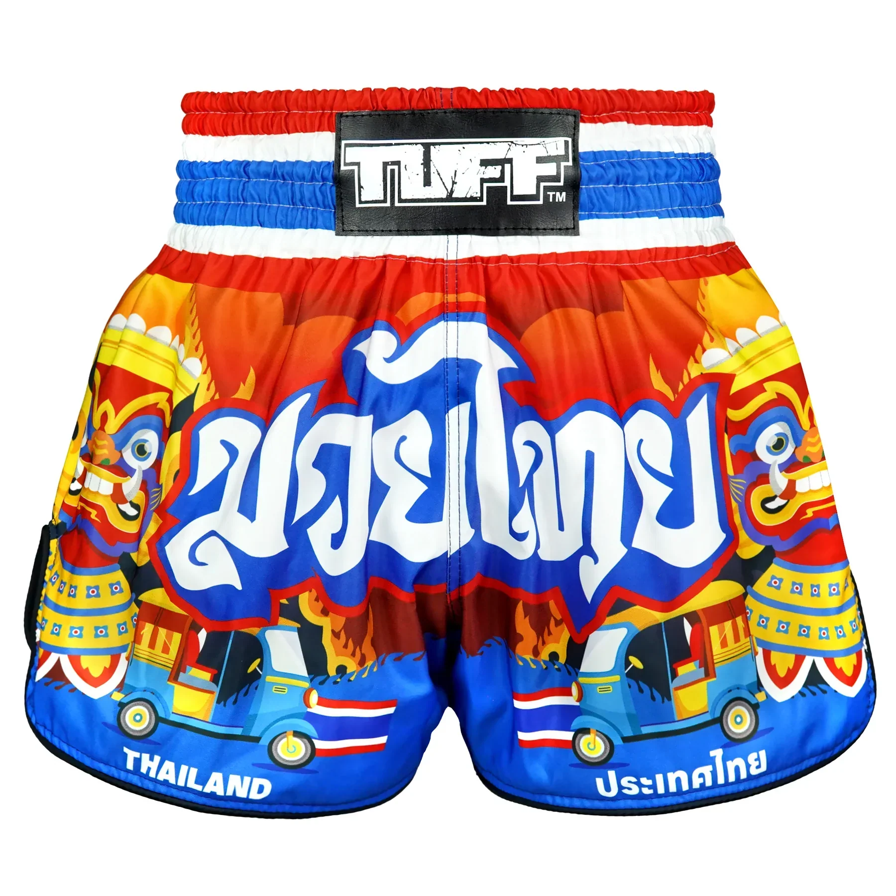 TUFF High-Cut Retro Muaythai Shorts - RMS126 - The Siam in Motion - Image 3