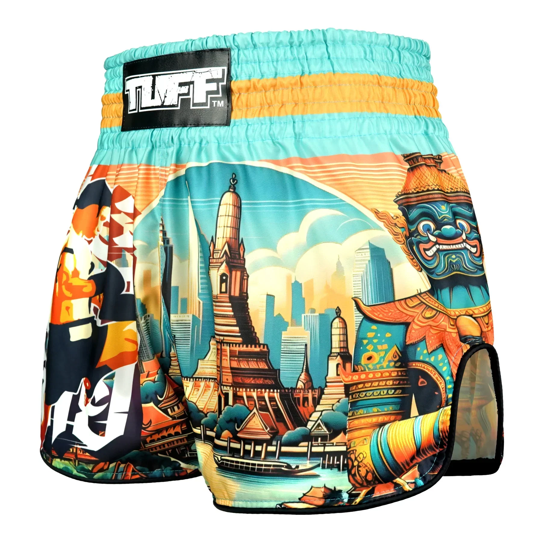 TUFF High-Cut Retro Muaythai Shorts - RMS128 - The Legacy of Thailand - Image 2