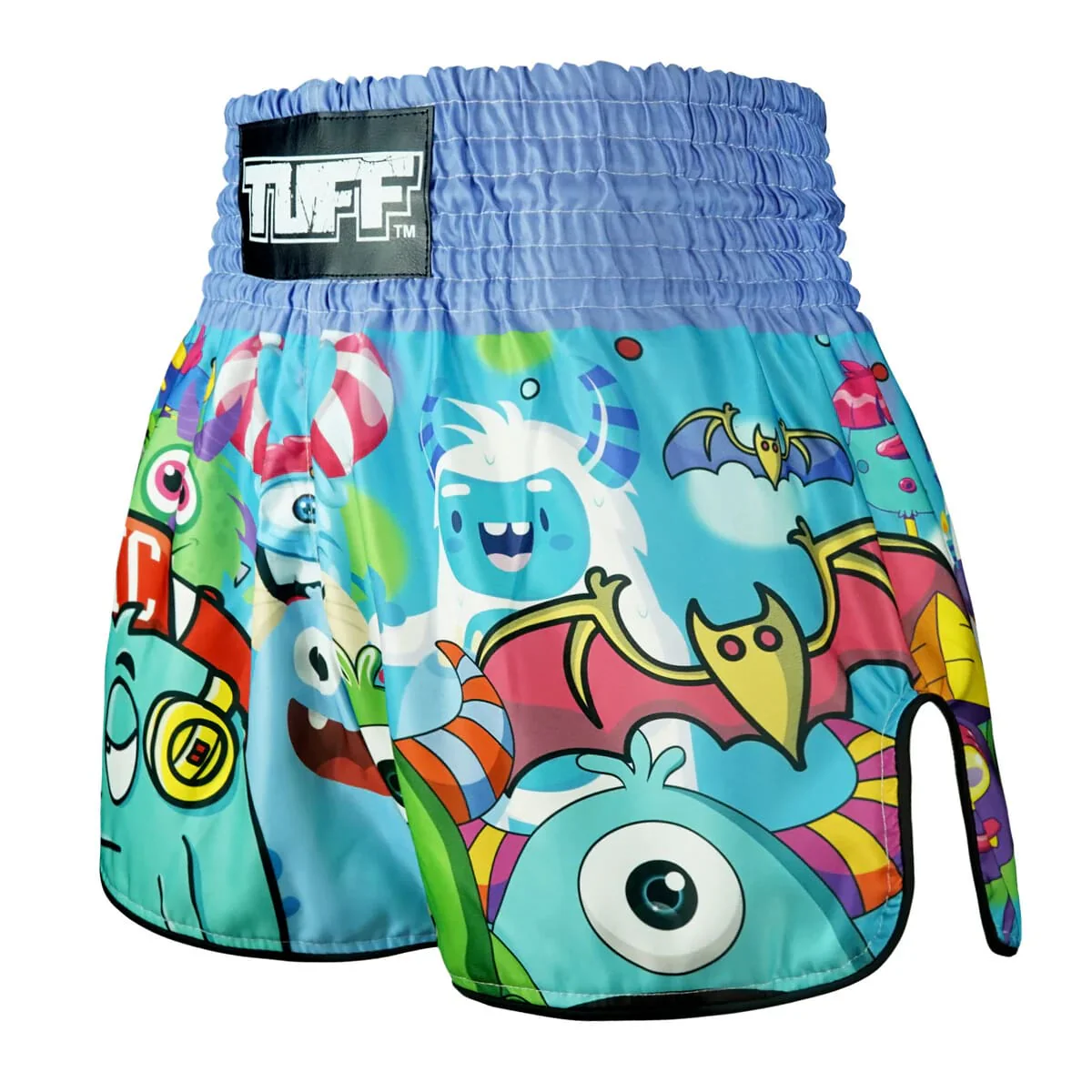 TUFF Kids Muay Thai Shorts - RMS104 - Party Monster - Image 2