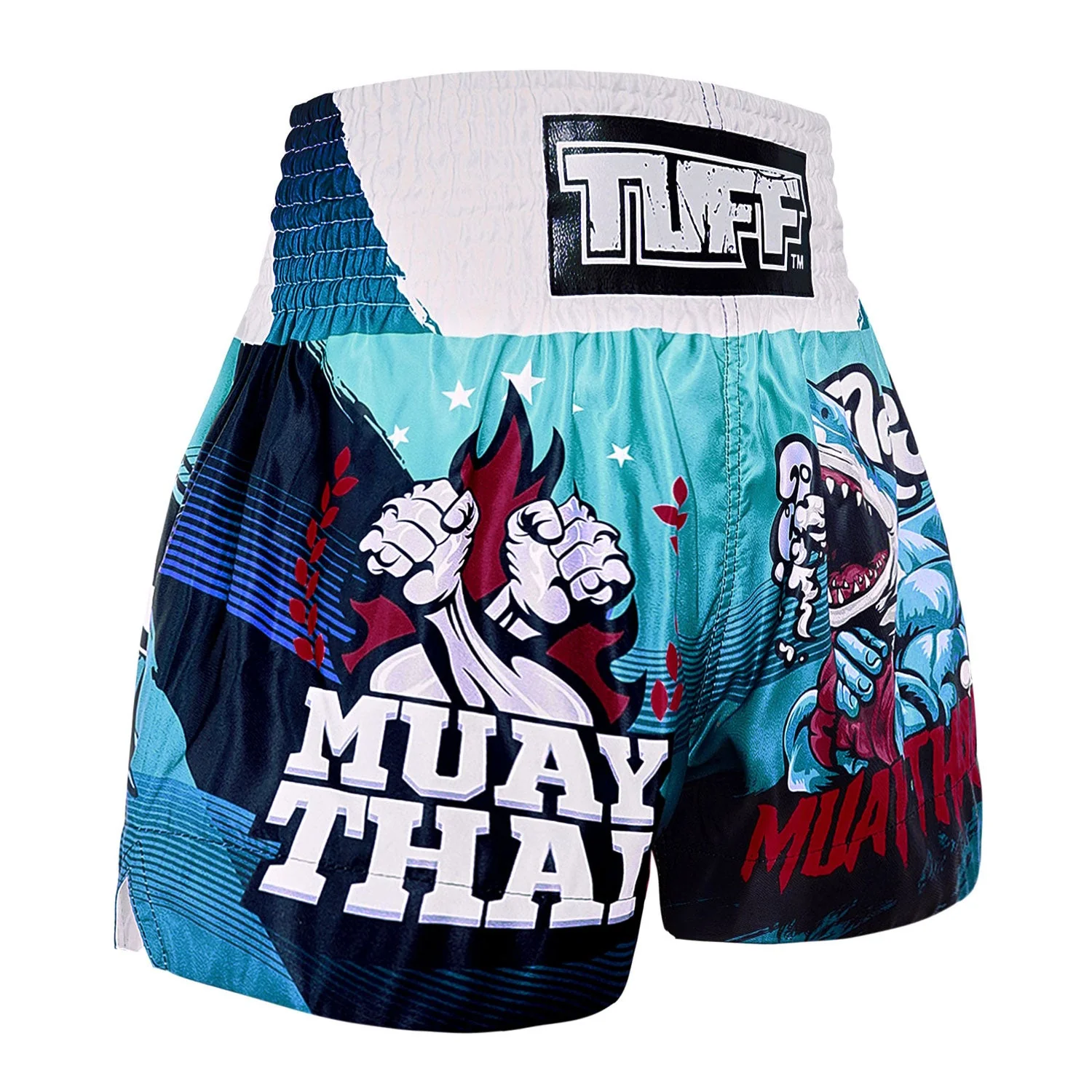 TUFF Muay Thai Shorts - MS673 - The Carcharodon - Image 4