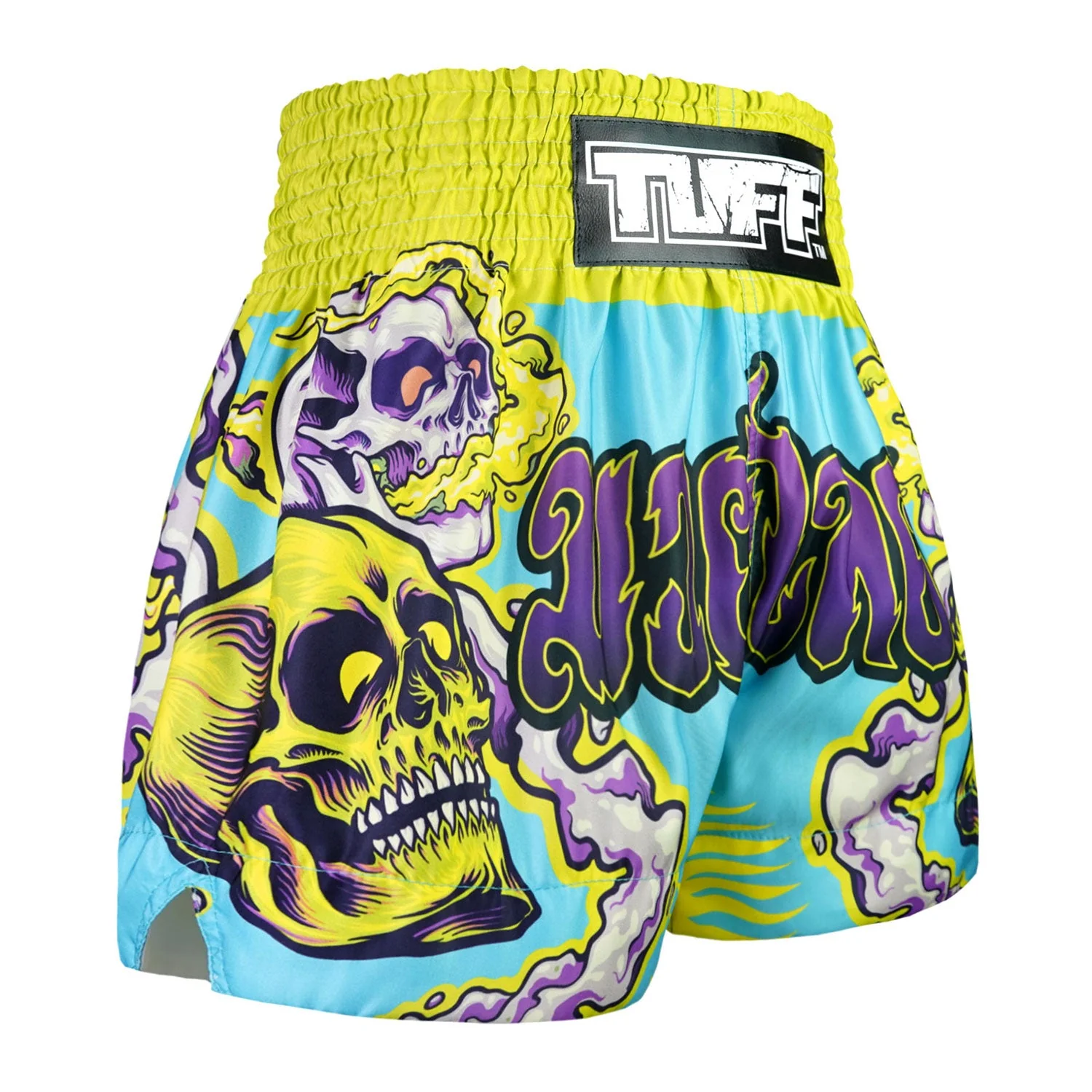 TUFF Muay Thai Shorts - MS682 - Trippy Skull - Image 4