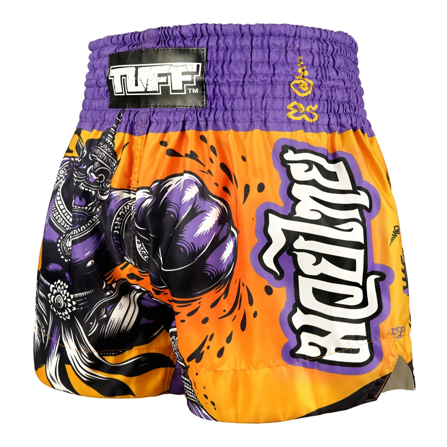 TUFF Muay Thai Shorts - MS688 - The Amethyst King - Image 2