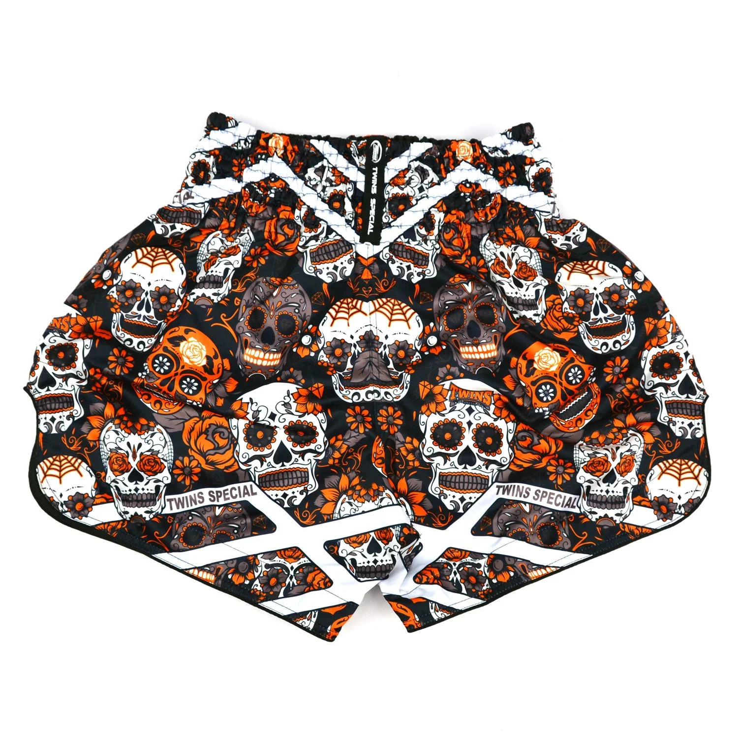Twins Special Muaythai Shorts - CALAVERAS Orange - Image 2