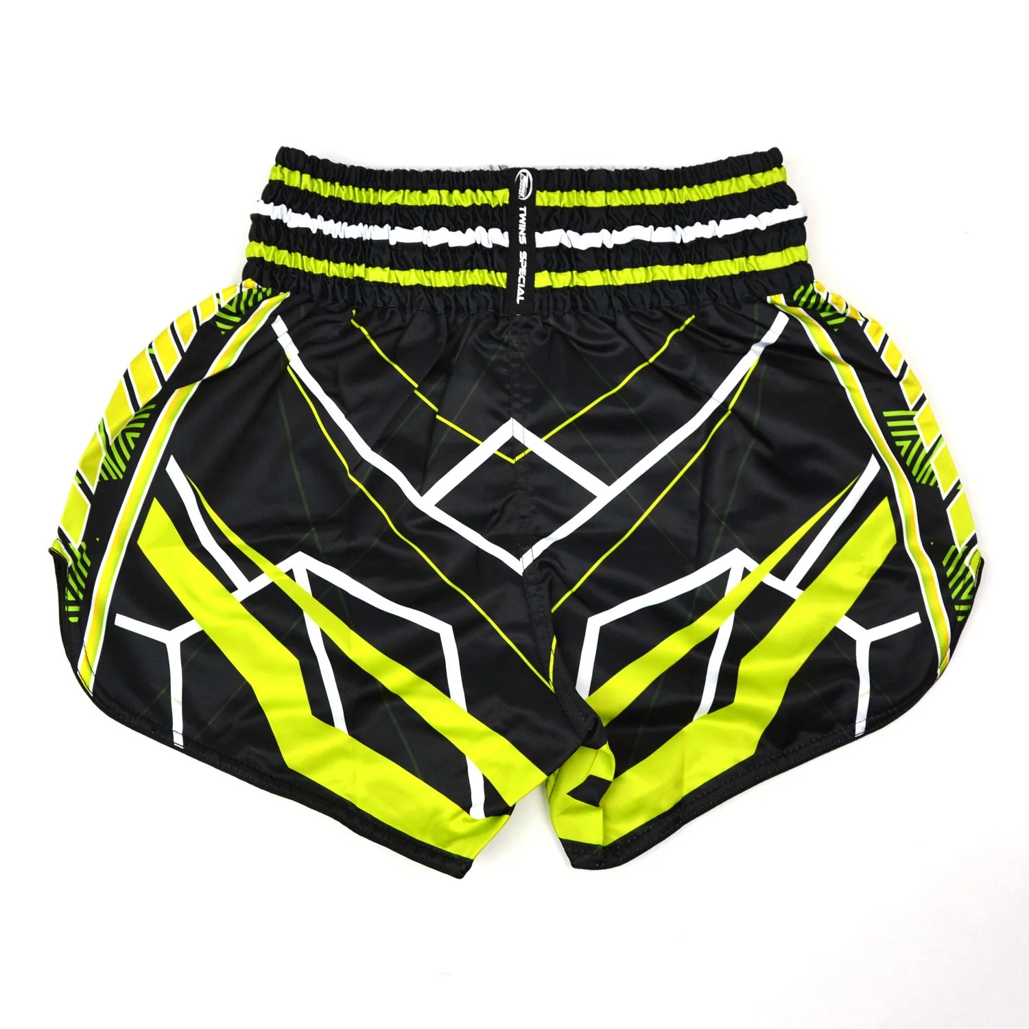 Twins Special Muaythai Shorts - RACING Black-Green - Image 2