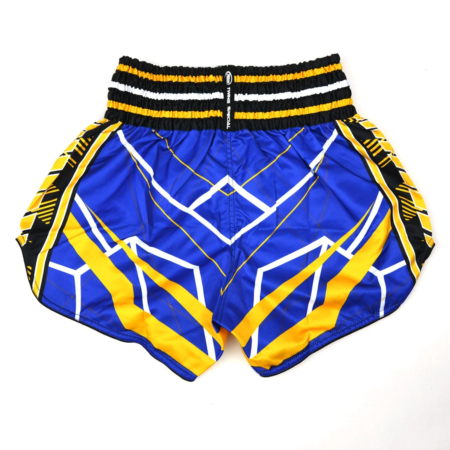 Twins Special Muaythai Shorts - RACING Blue-Yellow - Image 2