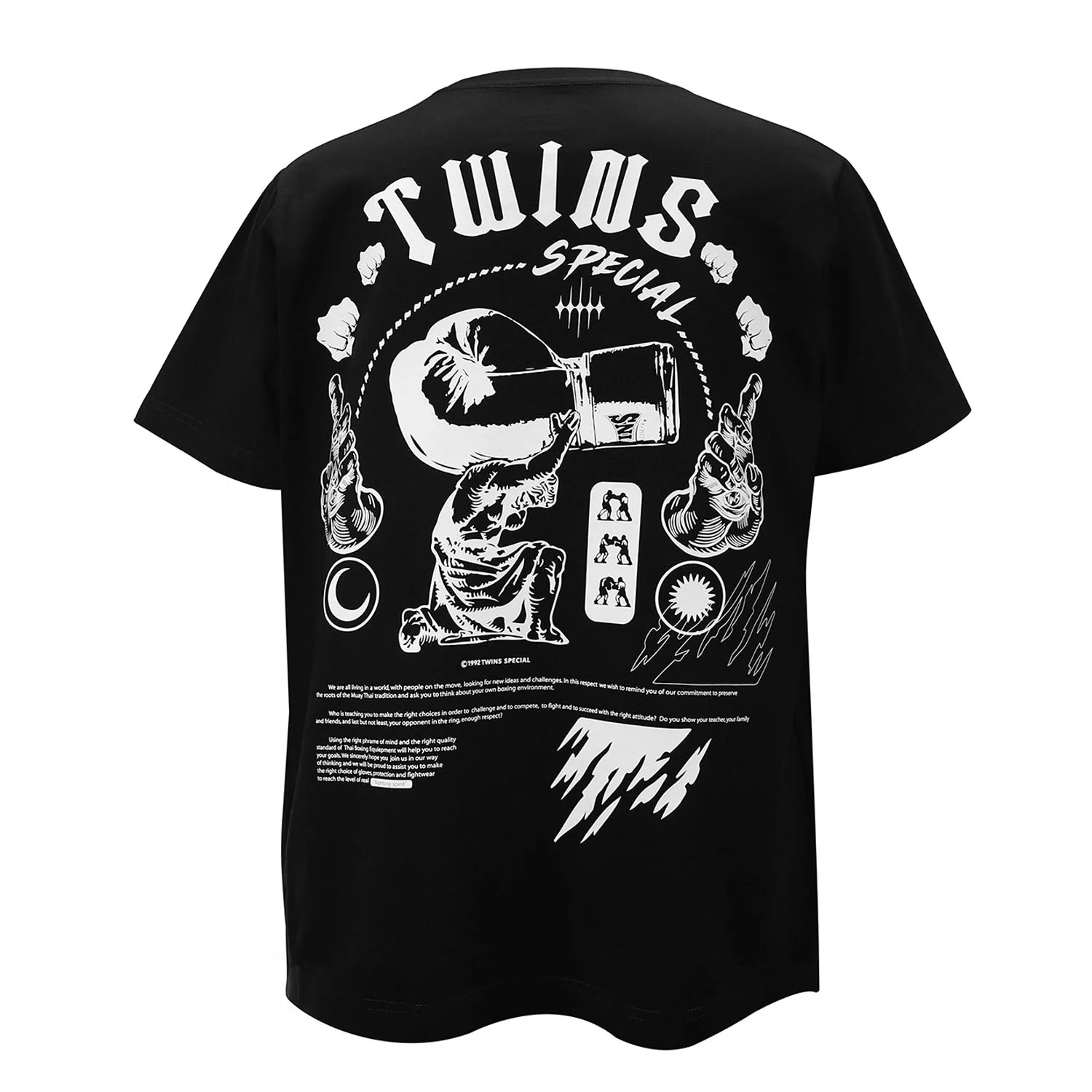 Twins Special Oversized T-Shirt - 02 - Black - Image 2