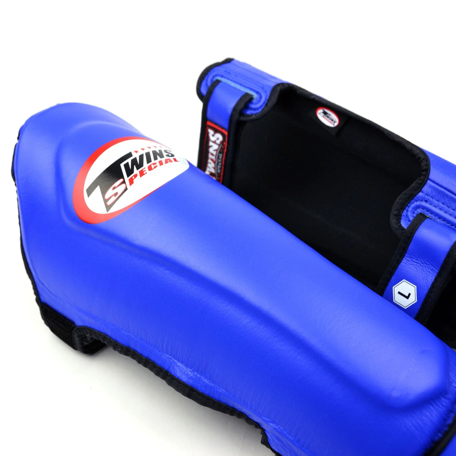 Twins Special SGL10 Leather Shin Pads - Blue - Image 2