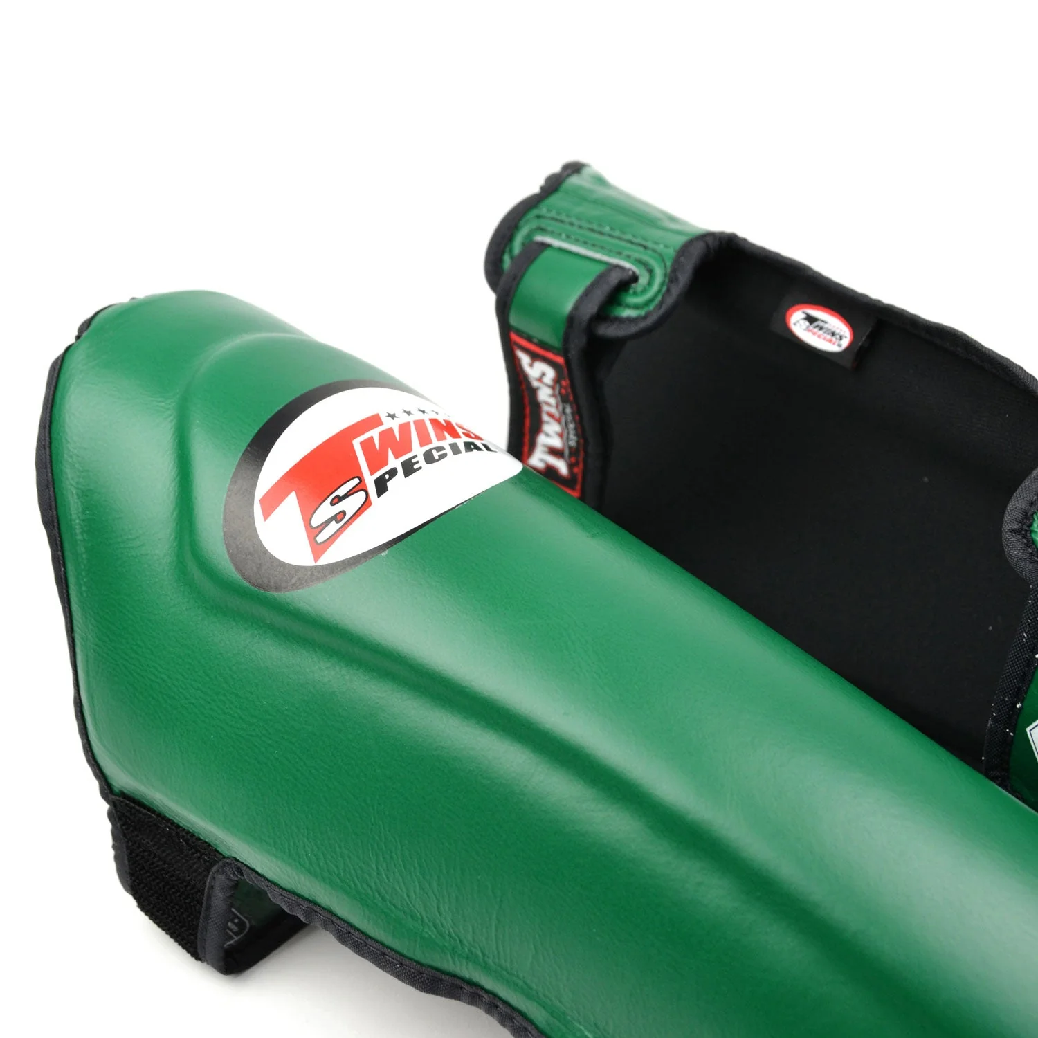 Twins Special SGL10 Leather Shin Pads - Dark Green - Image 2