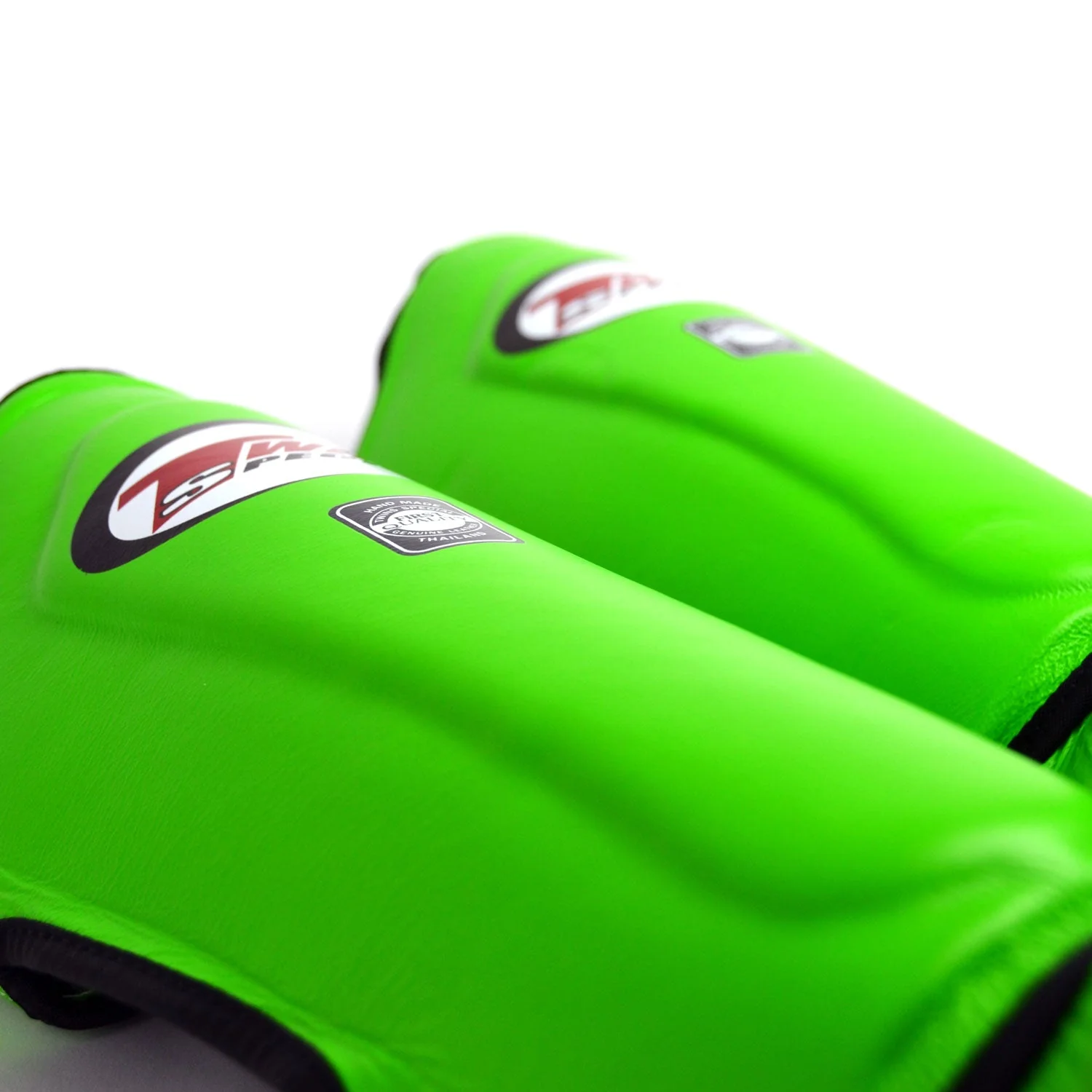 Twins Special SGL10 Leather Shin Pads - Green - Image 3