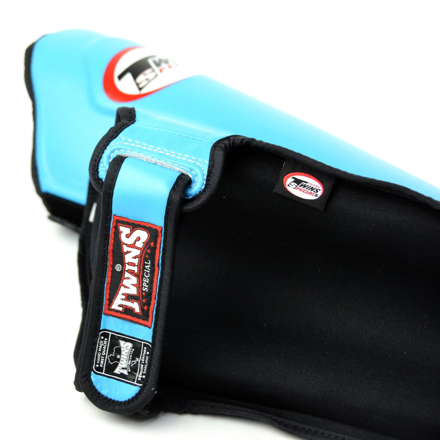 Twins Special SGL10 Leather Shin Pads - Light Blue - Image 2