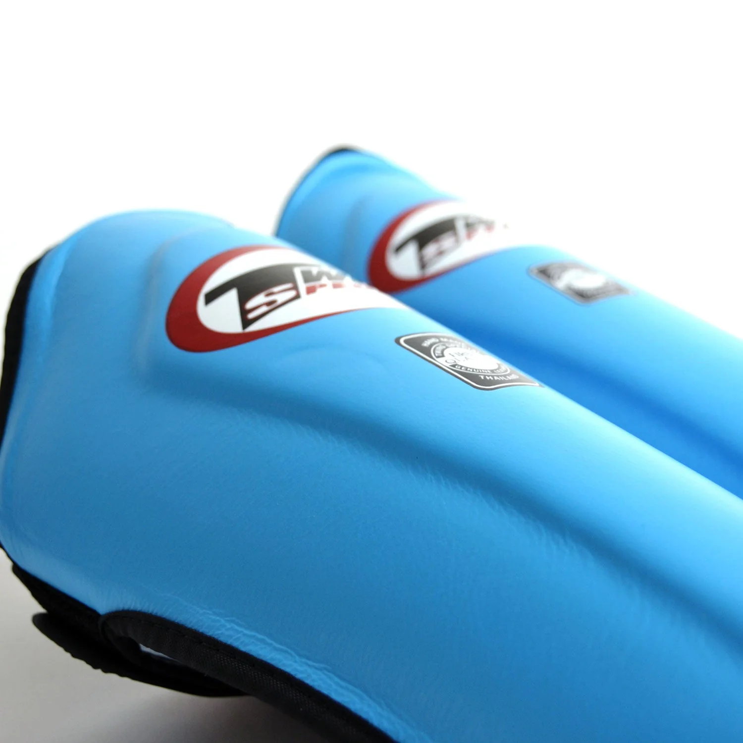 Twins Special SGL10 Leather Shin Pads - Light Blue - Image 3