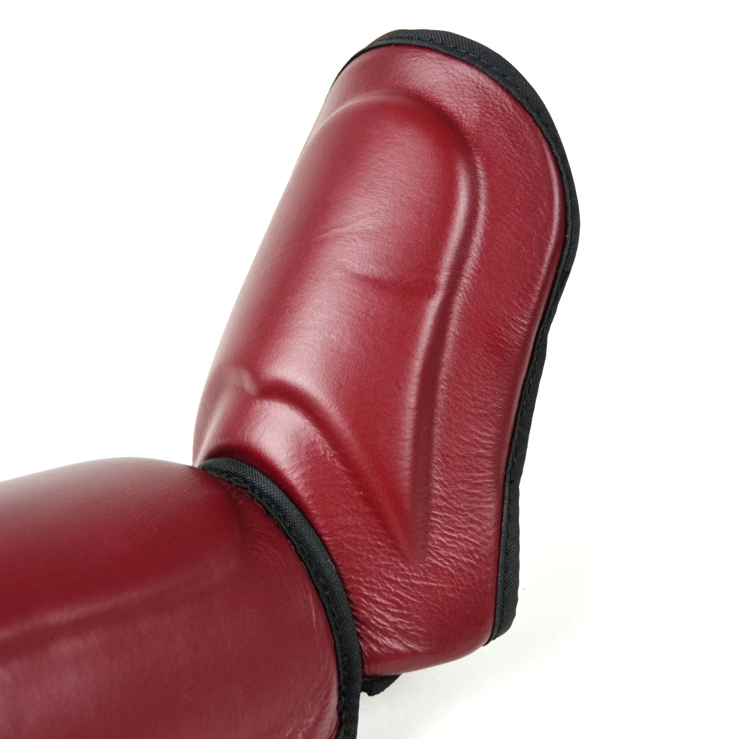 Twins Special SGL10 Leather Shin Pads - Maroon - Image 4