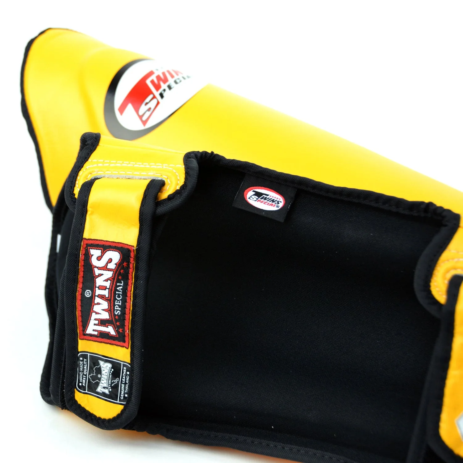 Twins Special SGL10 Leather Shin Pads - Yellow - Image 2